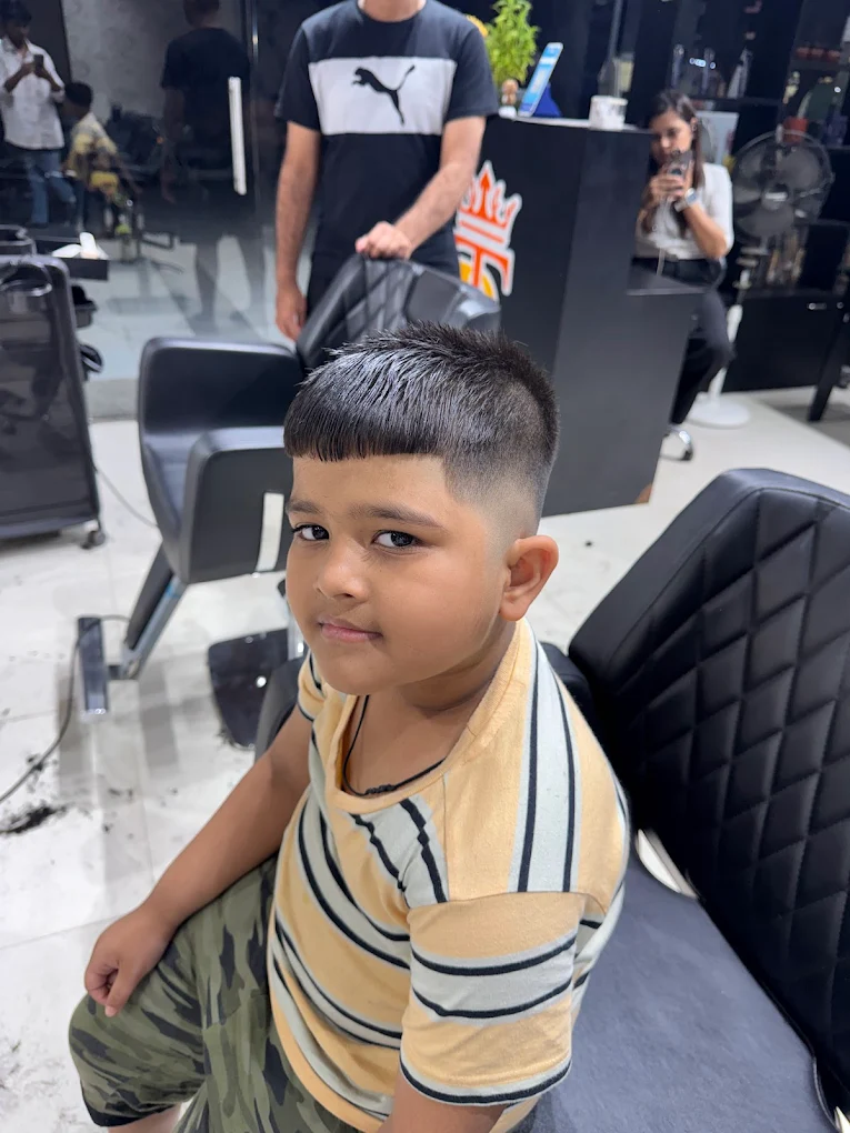Crisp crop fade for kids